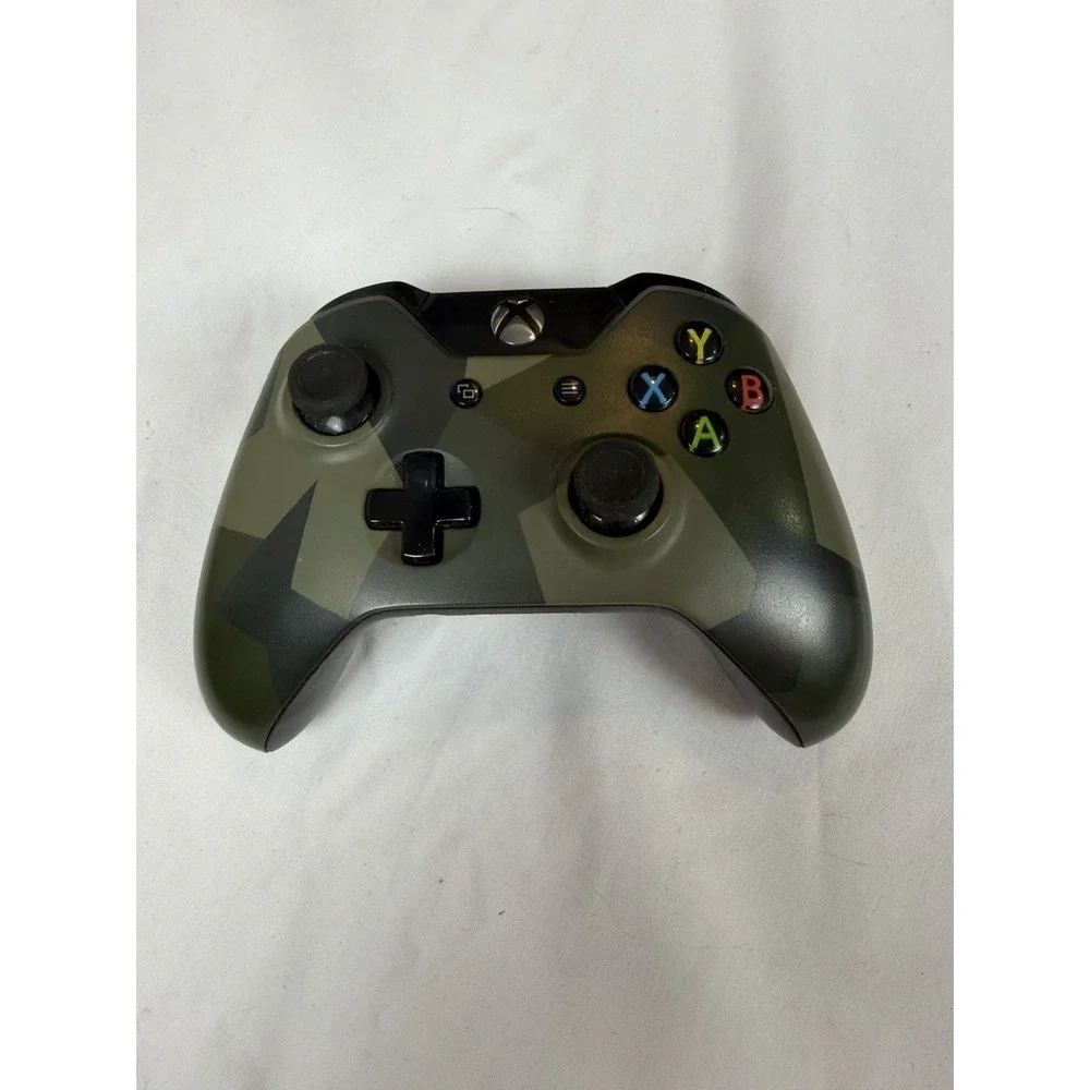 Microsoft Xbox One Armed Forces Camo Wireless Controller OEM Green Tested